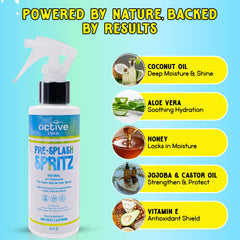Active COCO Ingrédients Coco-Jojoba Aloe — nourrissent et scellent l'hydratation.