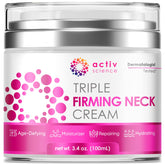 ACTIVSCIENCE Crème cou et visage, texture veloutée pour hydratation durable.