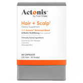 Actonis: bouteille Lustriva-biotine pour soutenir une croissance potentielle des cheveux.