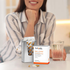 Actonis: mélange curcumin et ashwagandha pour renforcer les cheveux et la vitalité.