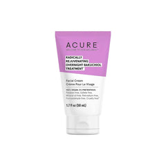Acure Bakuchiol Crème Nuit, texture soyeuse et soin anti-âge doux pendant le sommeil.