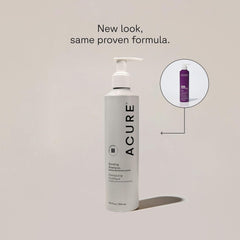 Acure Bonding Shampoo texture mousse lumineuse pour une application en douceur.
