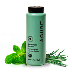Acure Poudre Séche Cheveux Bruns – flacon poudre, revitalise les tons bruns sans eau
