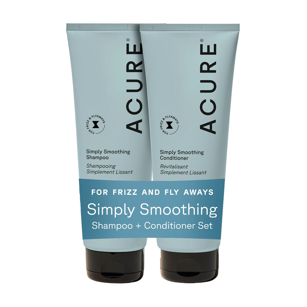 Acure Shampoing lissant, flacon: démêle et hydrate les cheveux fins.