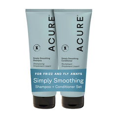 Acure Shampoing lissant, flacon: démêle et hydrate les cheveux fins.