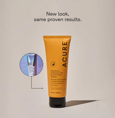 Acure: texture creme-mousse nettoyant visage pour une sensation rafraîchissante