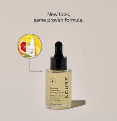 Acure Vitamine C 2% – flacon, uniformise le teint et réduit les taches.