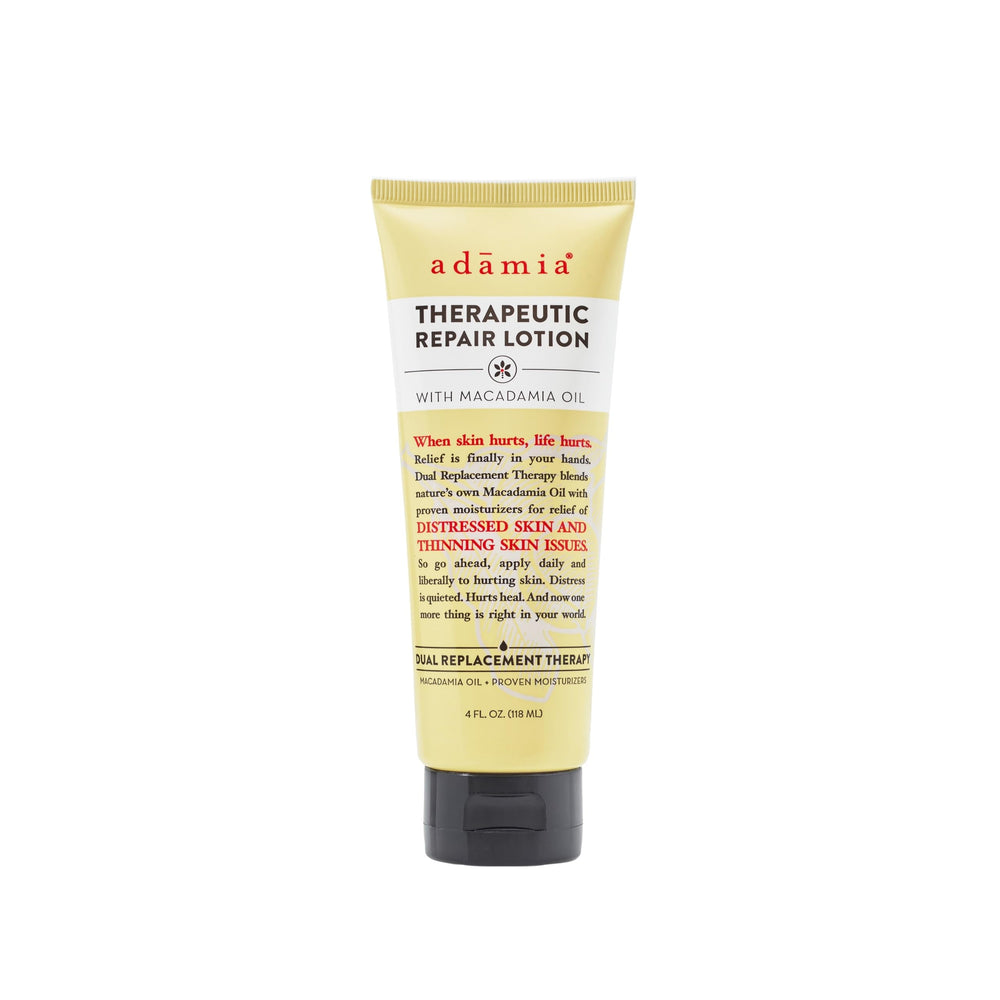 Adamia lotion réparatrice en flacon, hydratation rapide sans gras.