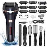 AdamPark brosse-pieds électrique avec têtes interchangeables pour lisser les callosités.