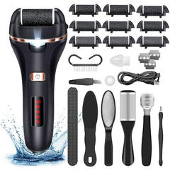 AdamPark brosse-pieds électrique avec têtes interchangeables pour lisser les callosités.