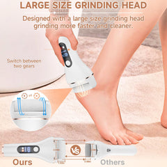 AdamPark file-pieds offre 2 vitesses pour peau sensible et callosites.