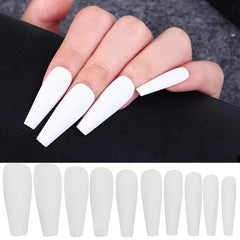 AddFavor ongles adhésifs matte coffin rose, style rapide pour DIY
