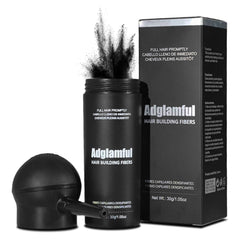 Adglamful fibres capillaires bouteille pulverisateur : couverture rapide et naturelle des zones clairsemées.