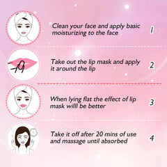 Masque levres Adofect collagene, apaisant contre irritations et tiraillements.