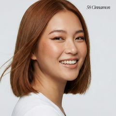 Résultat après application sur cheveux avec Cinnamon 058 brillant et naturel
