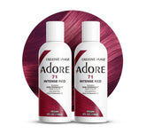 Adore couleur intense rouge, bouteille 2-pack, teinte durable pour cheveux.