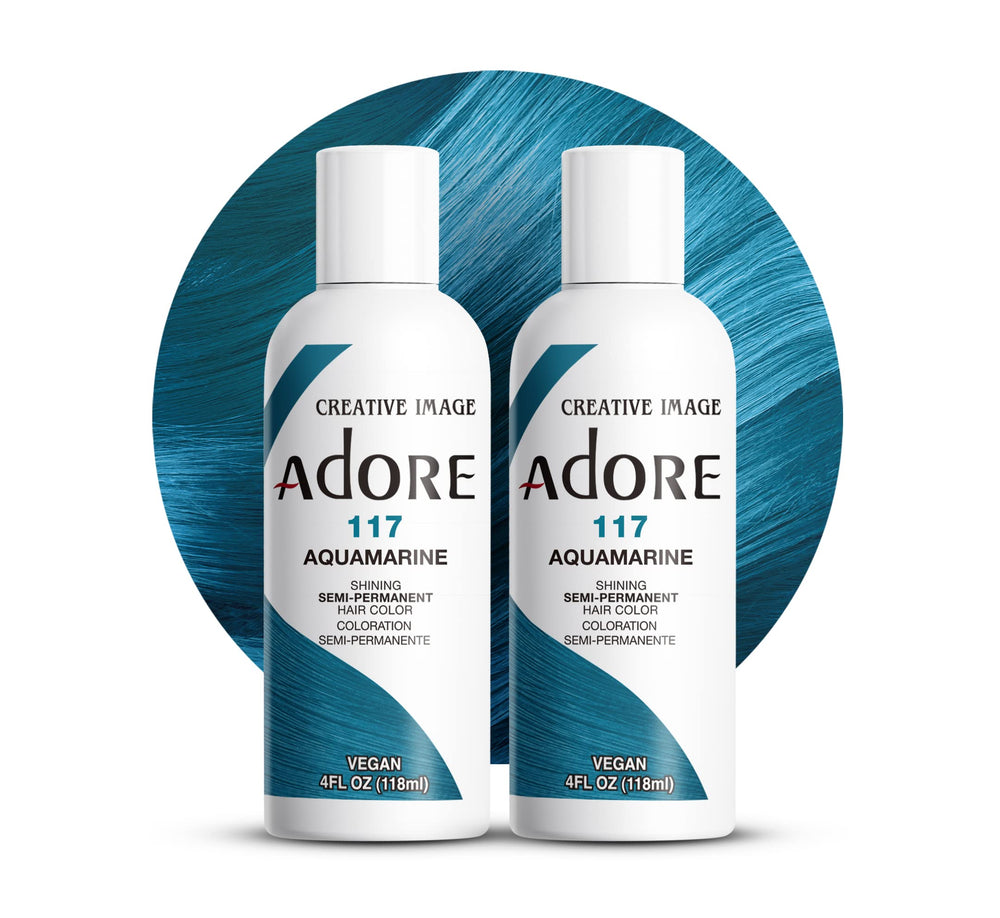 Adore Aquamarine: couleur en bouteille 2-pack, vibrante et durable.