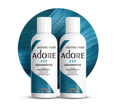 Adore Aquamarine: couleur en bouteille 2-pack, vibrante et durable.