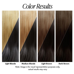 Résultat intense et uniforme avec Adore Noir Velours pour une couleur noire profonde.