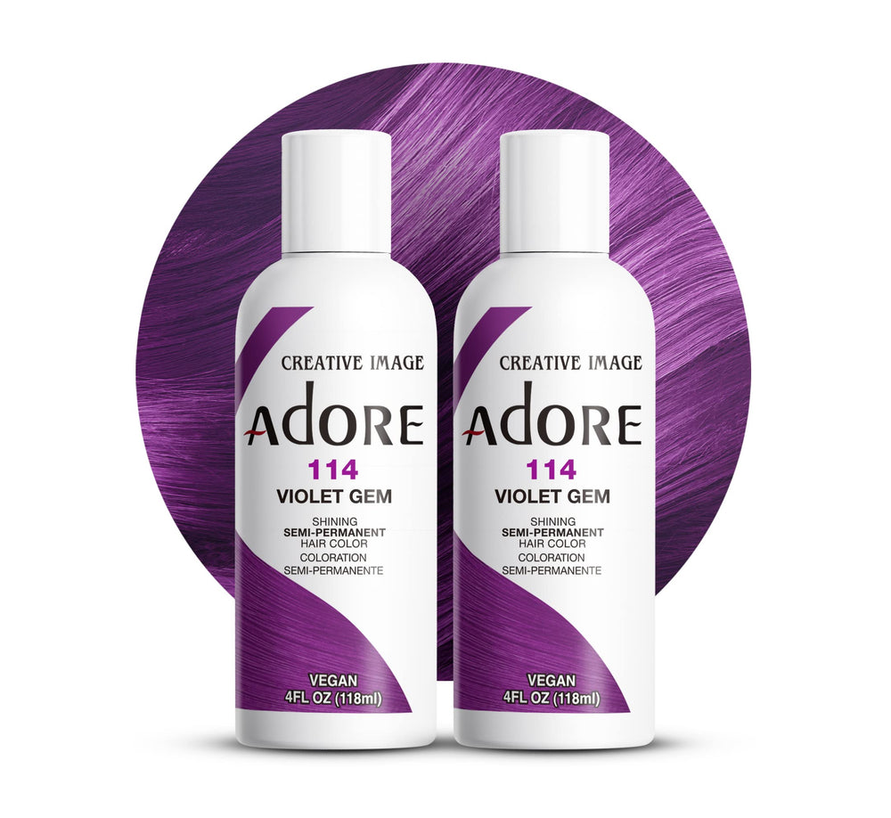 Adore Violet Gem: bouteille prête à l’emploi pour une couleur éclatante.