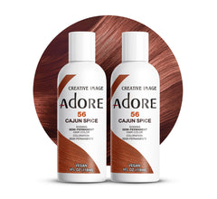 Bouteille Adore Cajun Epice – teinte riche et semi-permanente prête à l’emploi.