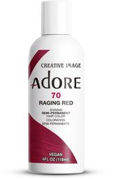 Adore Rouge Rageant, flacon pratique pour application à domicile et couleur durable.
