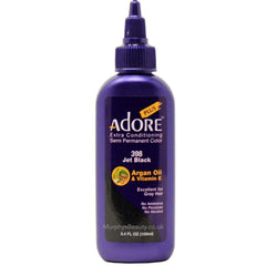 ADORE COSMETICS Adore Plus #398 Noir Jet – couleur semi-permanente douce et conditionnante