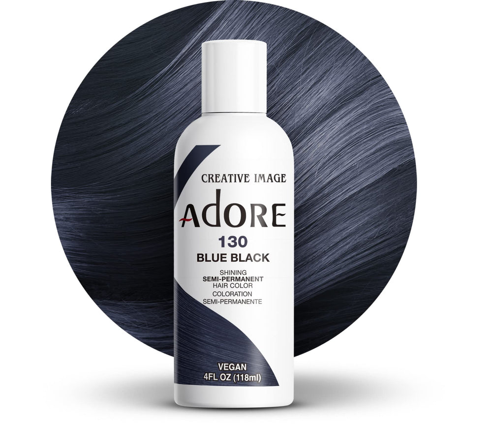 Adore bleu-noir en bouteille, couleur intense prête à l’emploi