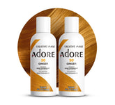 Adore Teinture semi-permanente orange gingembre: bouteille prête à l'emploi pour un rendu vibrant.