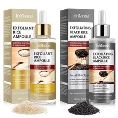 ADSBJUX riz-noire-bouteille, serum exfoliant pour visage et pores resserrés.