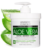 Advanced Clinicals Aloe Vera Lotion, bouteille: hydratation douce et peau rafraîchie.