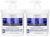 Advanced Clinicals montre la bouteille de lotion exfoliante, destinée à lisser la peau.