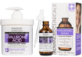 Advanced Clinicals crème corps acide hyaluronique hydratation profonde et peau lisse