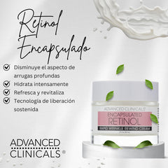 Advanced Clinicals crème visage soin nocturne, ridules atténuées et peau plus lisse.