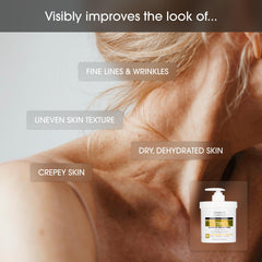 Advanced Clinicals Lotion Manuka Honey Corps, flacon, hydratation durable et douceur.