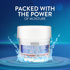 Masque hyaluronique Advanced Clinicals Visage apaise et apaise les irritations légères.