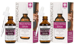 Advanced Clinicals Sérum Multi Peptides Visage, flacon hydratant et raffermissant.