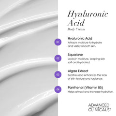 Advanced Clinicals sérum visage acide hyaluronique pour peau repulpée