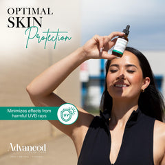 Texture légère du sérum Advanced Skin Care qui pénètre rapidement