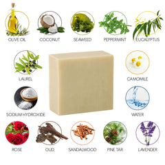 Aegean Savon En Barre, peau nourrie grâce à hydratation naturelle.