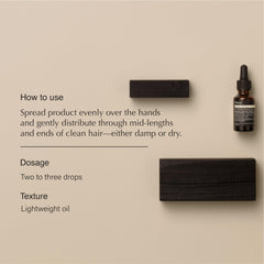 Aesop Shine s'applique sur les longueurs avec les mains.