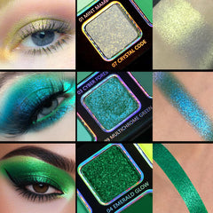 Afflano ombre yeux mat chrome vert pour un look élégant et durable.