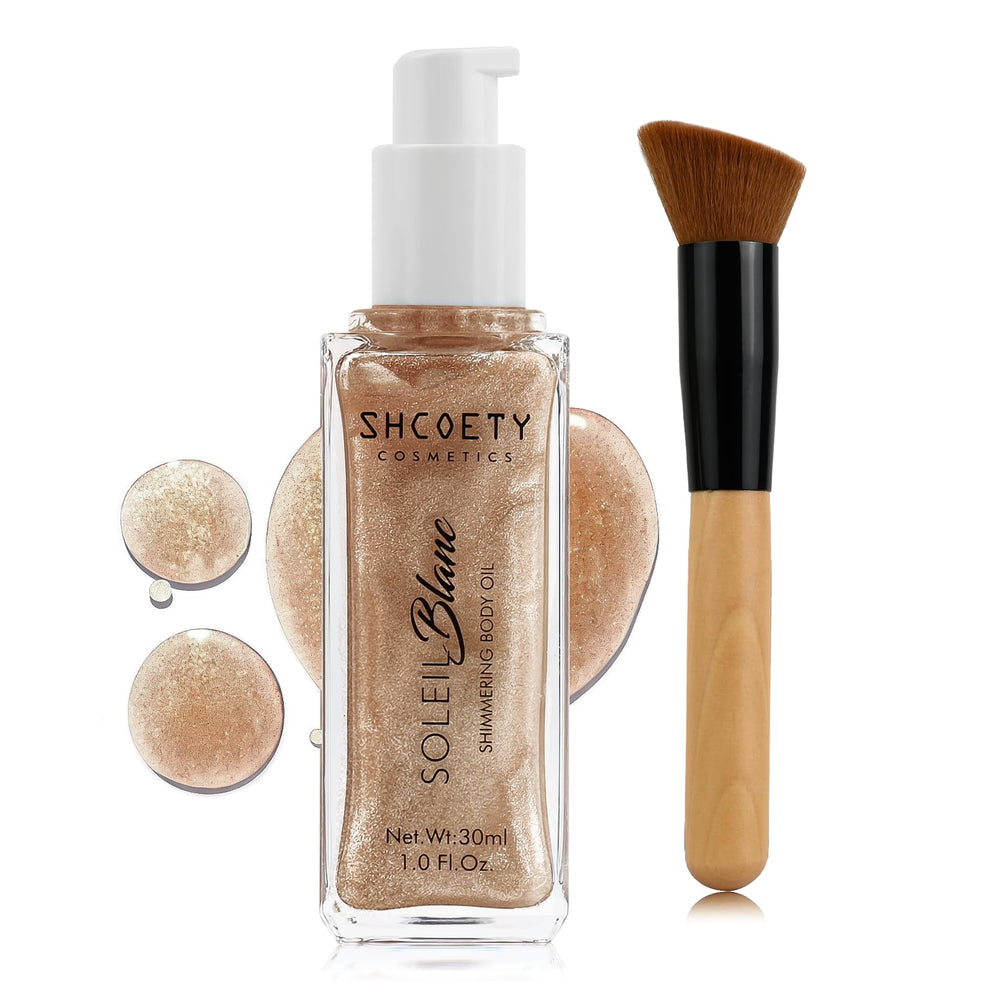 Afmicat huile-brillance-corps-bouteille: éclat durable sur la peau.