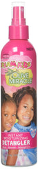 African Pride Dream Kids Olive Miracle, flacon démêlant, facilite le démêlage des cheveux délicats.