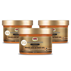 Gel African Pride pour tresses offrant tenue ferme et finition nette