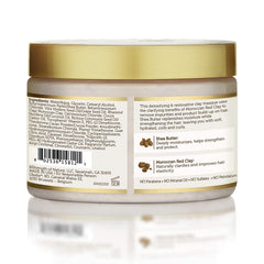 African Pride masque detox capillaires éliminant impuretés et résidus.