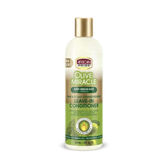 African Pride Olive Miracle, flacon-bouteille, cheveux hydratés et brillants après chaque application