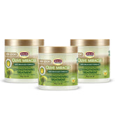 African Pride Olive Miracle Crème anti-casse – bouteille, prévient la casse capillaire.