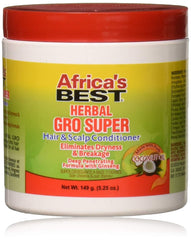 Africa's Best Gro Herbal : bocal 155 ml pour cheveux forts et cuir chevelu sain.