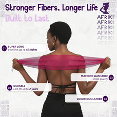 AFRIKI éponge durable en polyester prête pour des années d’utilisation.